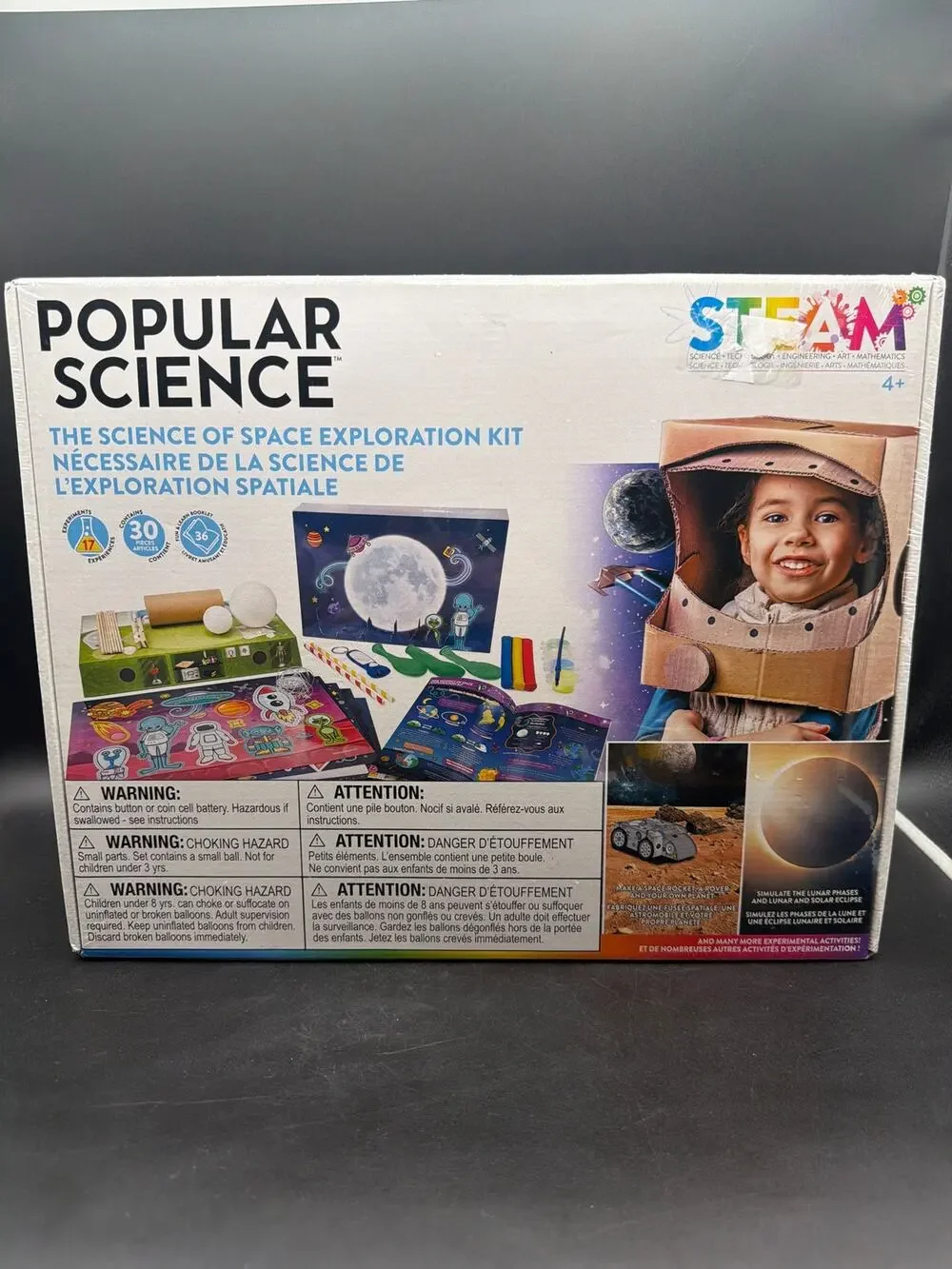 Popular Science Space Exploration Kit STEAM 17 Experiments 30 Pieces NEW